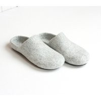 Wool Clogs - Felted Slippers For Women Or Men Natural House Shoes Father Day Gift Made To Order Unis | Etsy (US)