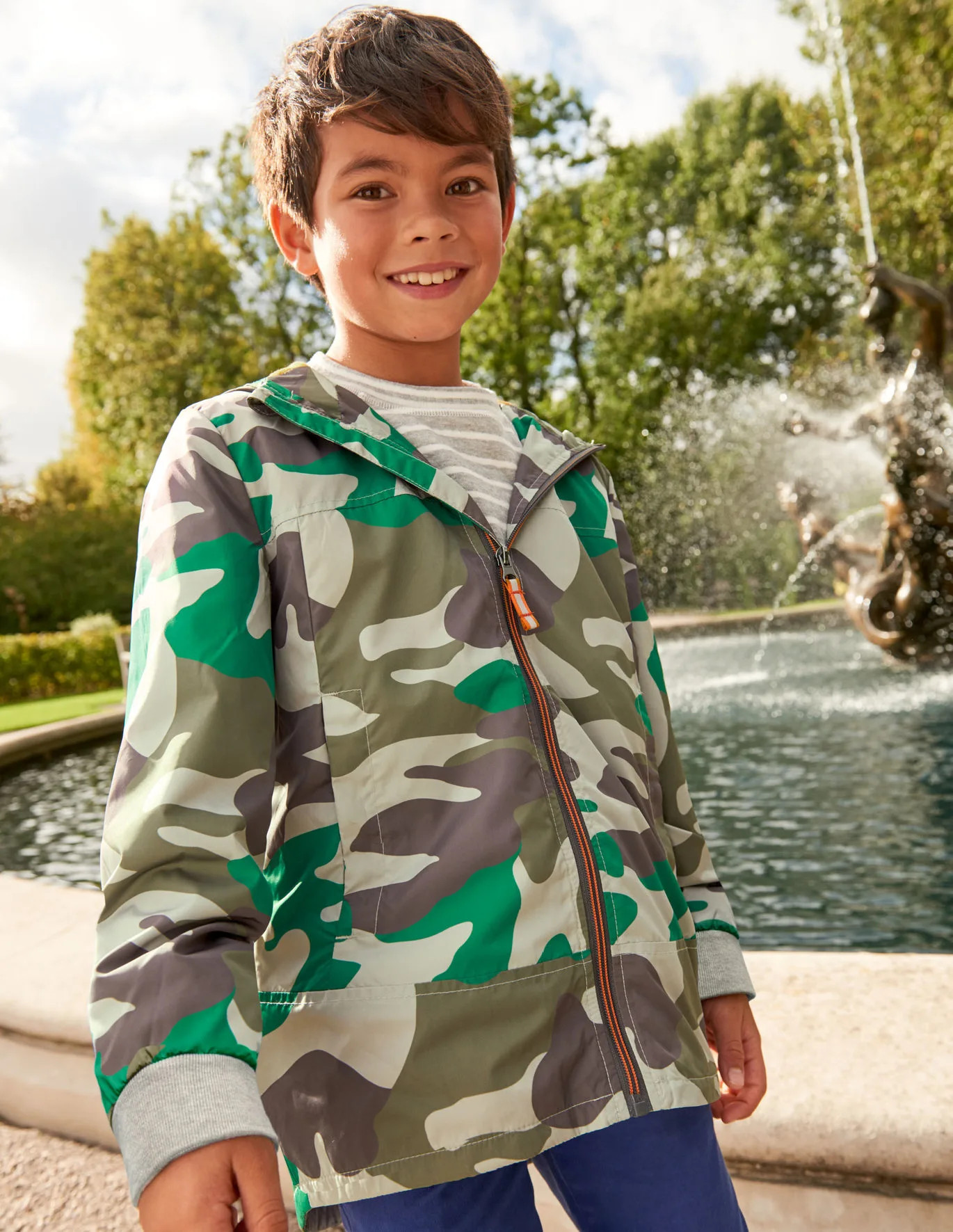 Water Resistant Anorak - Watercress Green Camouflage | Boden US | Boden (US)