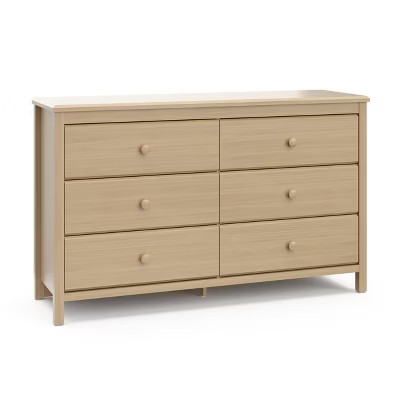 Storkcraft Alpine 6-Drawer Double Dresser  - Driftwood | Target