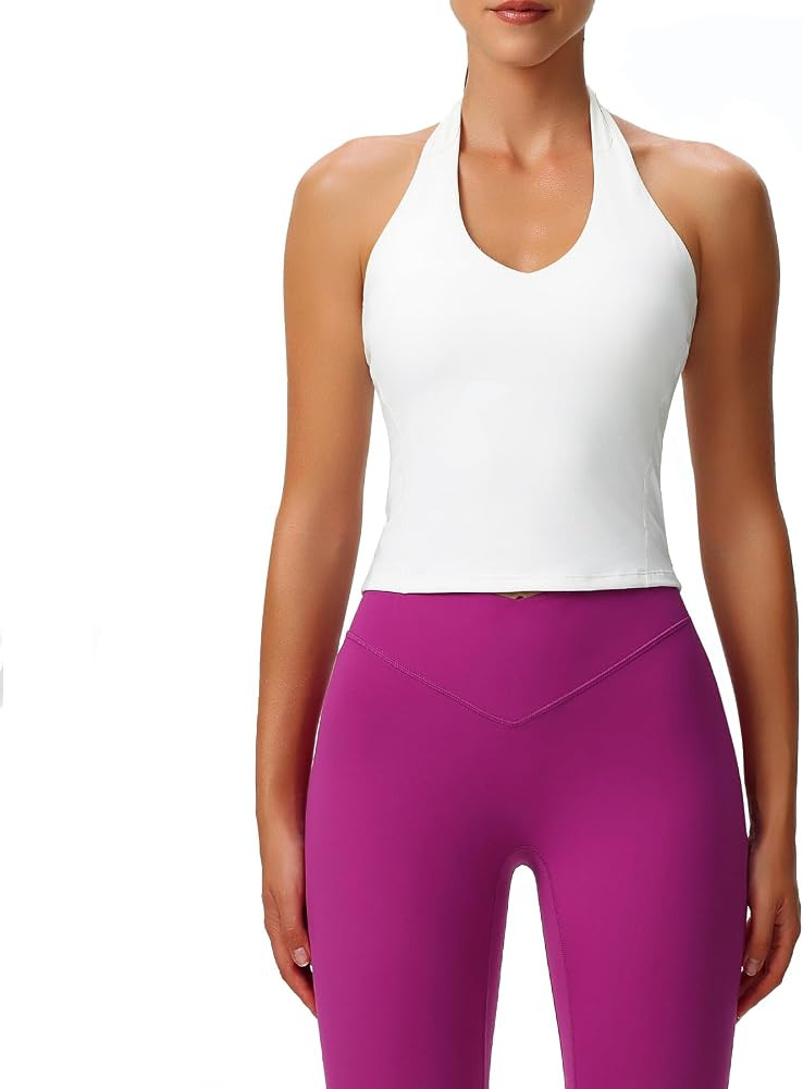 Aoxjox Workout Hailey Halter Tank Tops | Amazon (US)