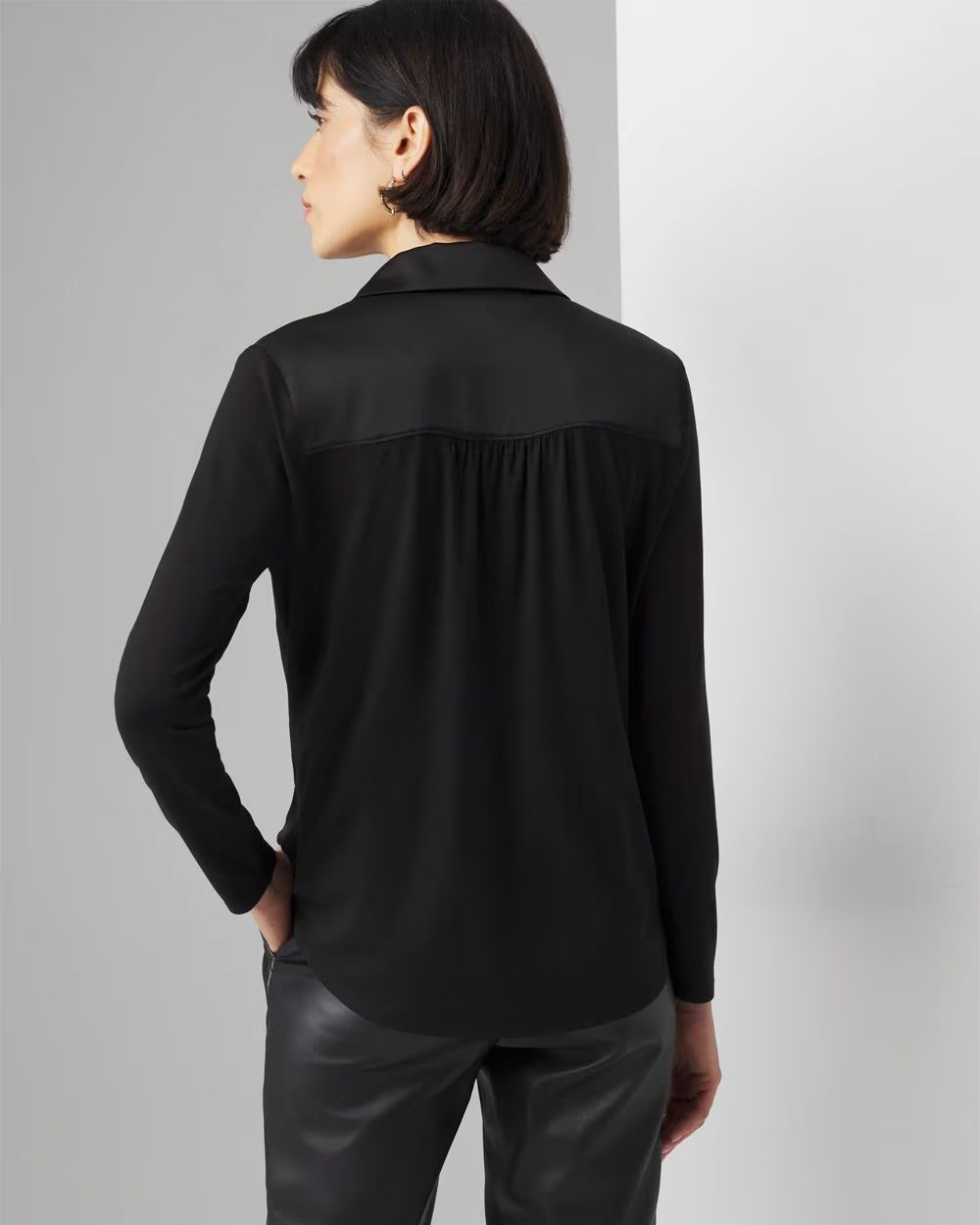 Woven Front Tee | White House Black Market