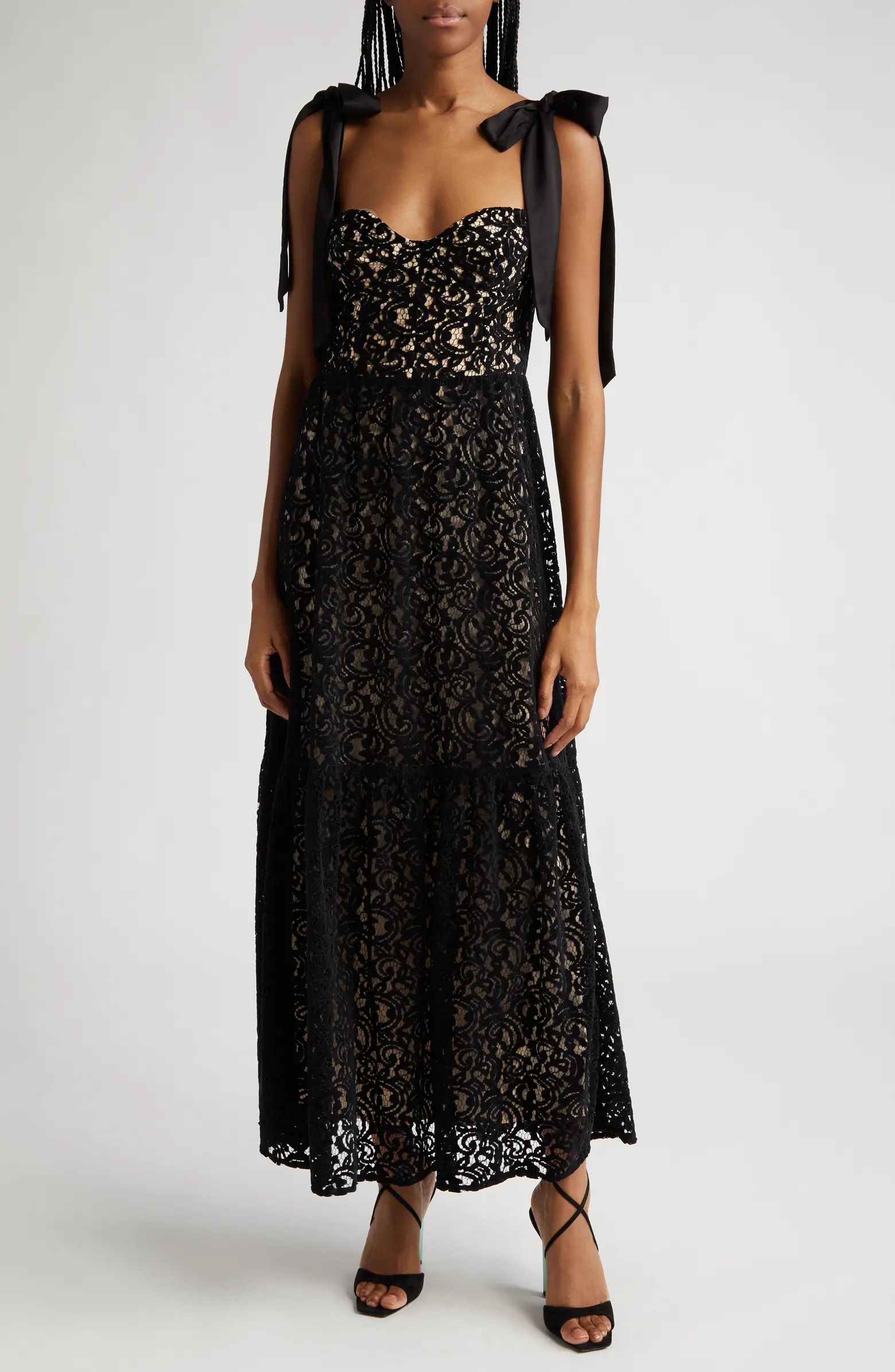 Velvet Lace Gown | Nordstrom