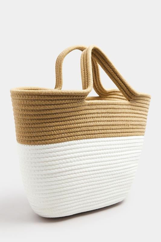 Natural Brown Straw Bucket Bag | Yours Clothing UK