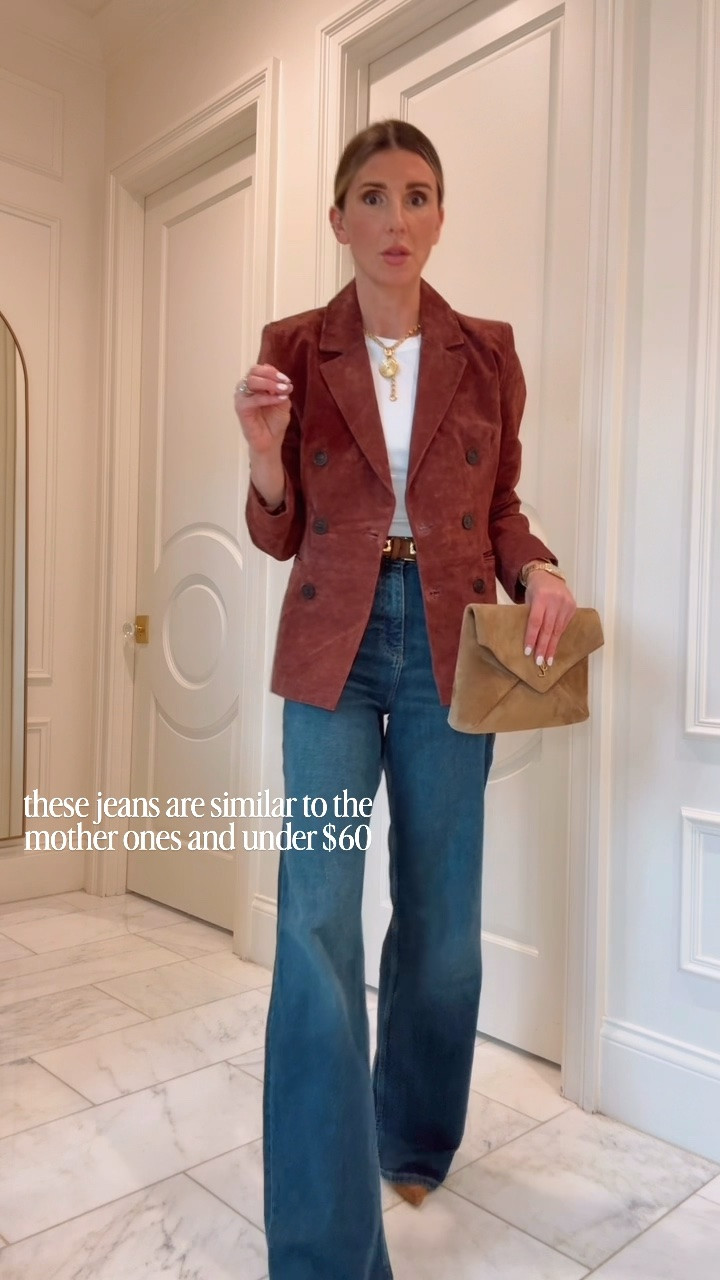 Zara outfit idea! I absolutely love the color of this blazer for fall. I’m 5’7 wearing size 2/25, runs TTS

#LTKootd #LTKSeasonal