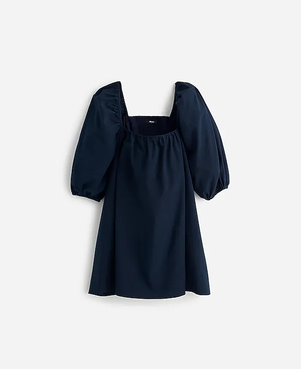 Square-Neck Puff-Sleeve Mini Dress | Madewell