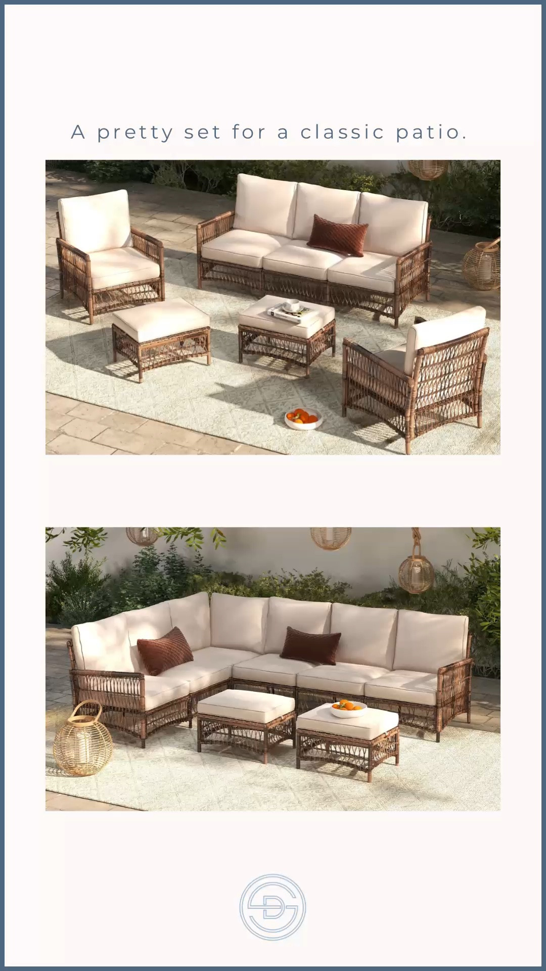 Loving this classic wicker set for a cozy porch or patio! It comes in both a conversation set and a sectional. It has matching dining chairs too! Reviews are great and the price is affordable! 

Patio furniture | outdoor furniture | affordable outdoor furniture | classic outdoor furniture | outdoor sectional 

#LTKSeasonal #LTKHome