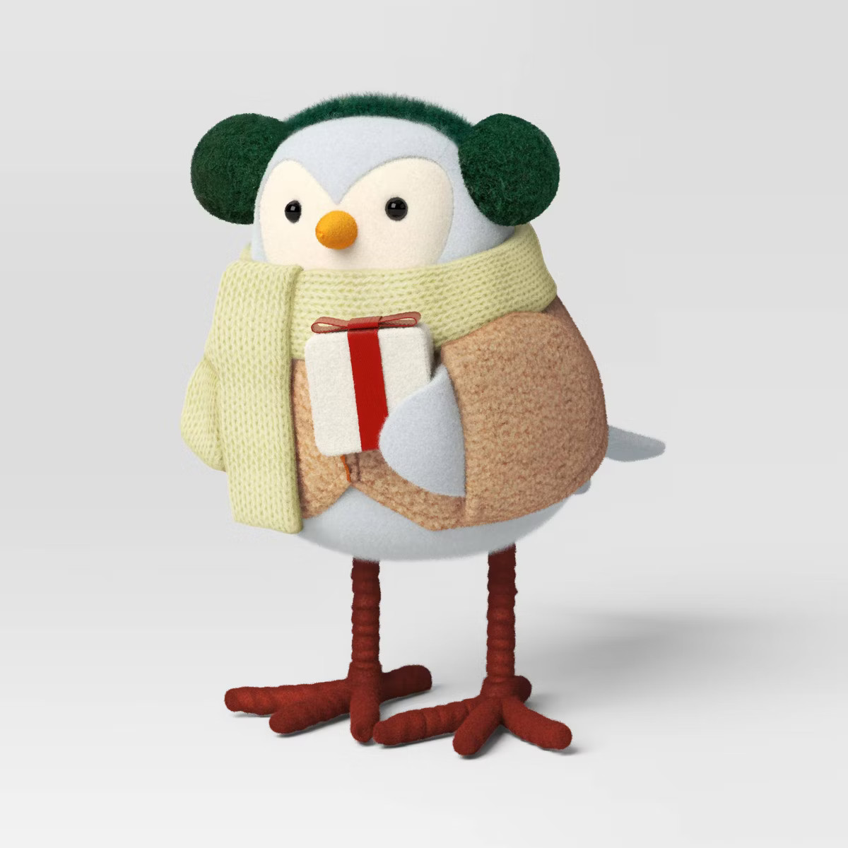 Featherly Friends™ 'Fern' Fabric Christmas Bird Figurine Holding Gift - Wondershop™ | Target