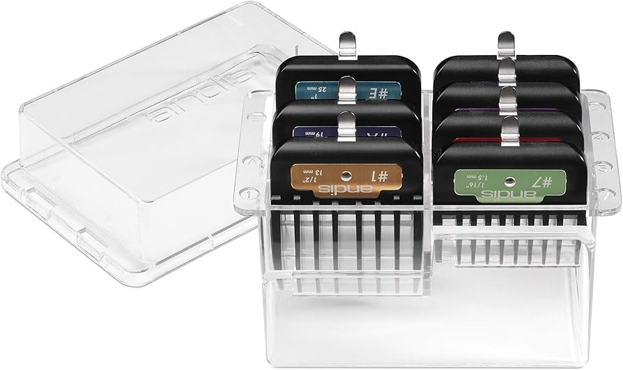 Andis 33655 Premium Clip Animal Comb Set – Built with Plastic, Includes 7 Color Coded Combs of ... | Amazon (US)