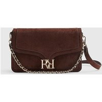 River Island Womens Brown Faux Suede Rr Flap Front Shoulder Bag | River Island UK & IE
