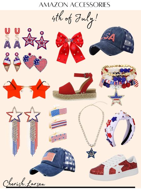 4th of July accessories for women from Amazon! Some shoes, hats, jewelry, and more! 

#LTKFindsUnder50 #LTKSeasonal #LTKSaleAlert