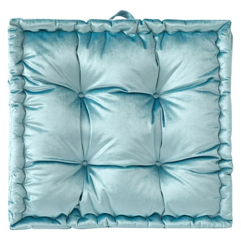 Stylehouse 20" x 20" Cameo Blue Decorative Floor Pillow | Walmart (US)