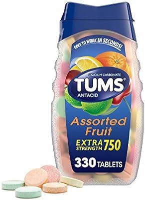 TUMS Extra Strength Antacid Tablets for Chewable Heartburn Relief and Acid Indigestion Relief, As... | Amazon (US)