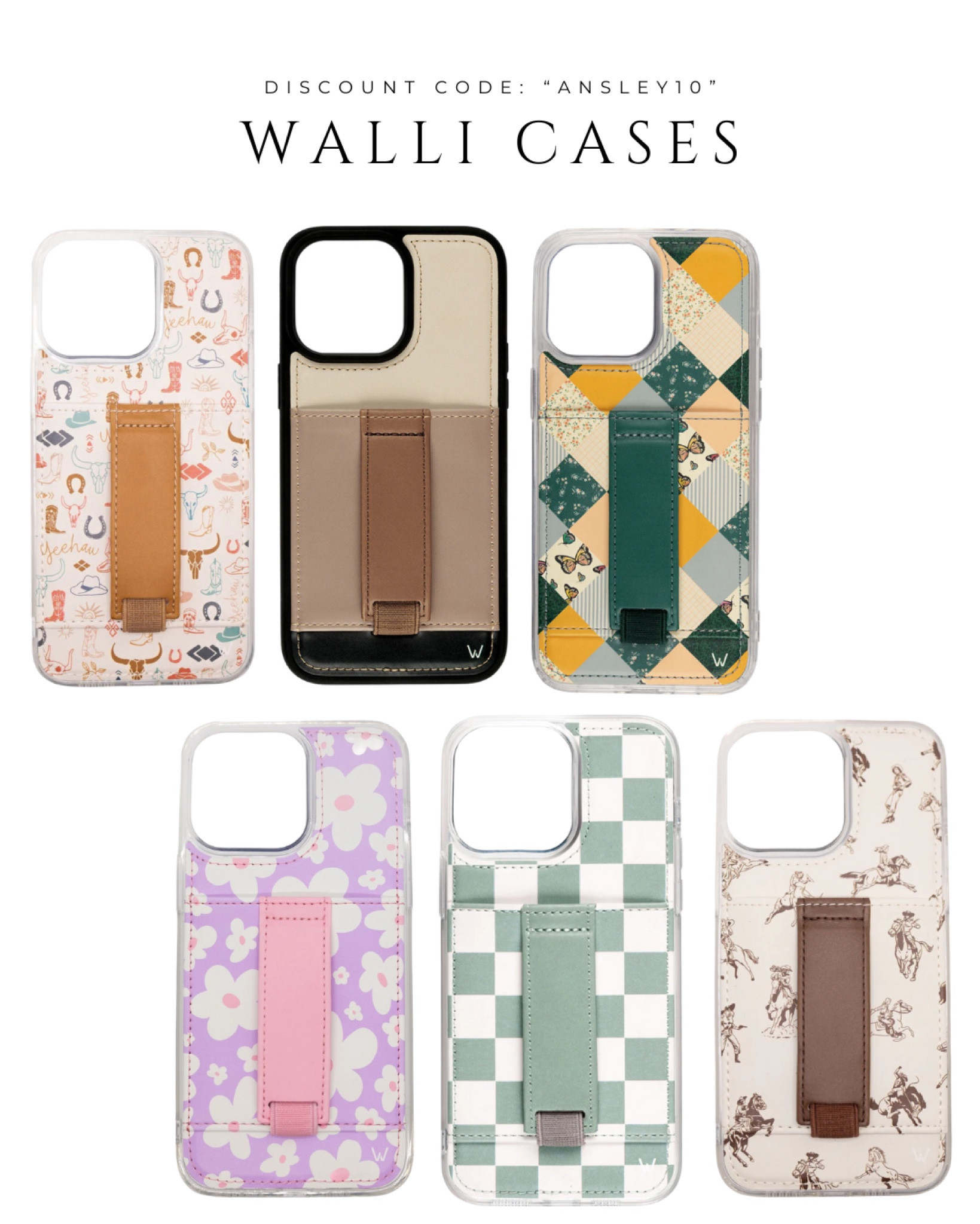 Walli IPhone Cases I LOVE! 

“ANSLEY10” for 10% off

Walli phone cases, cute iPhone cases, tech accessories, gift ideas, cute phone cases, checkered phone case, neutral phone case, affordable, women’s phone case, good quality, durable phone case

#LTKfindsunder50 #LTKworkwear #LTKstyletip