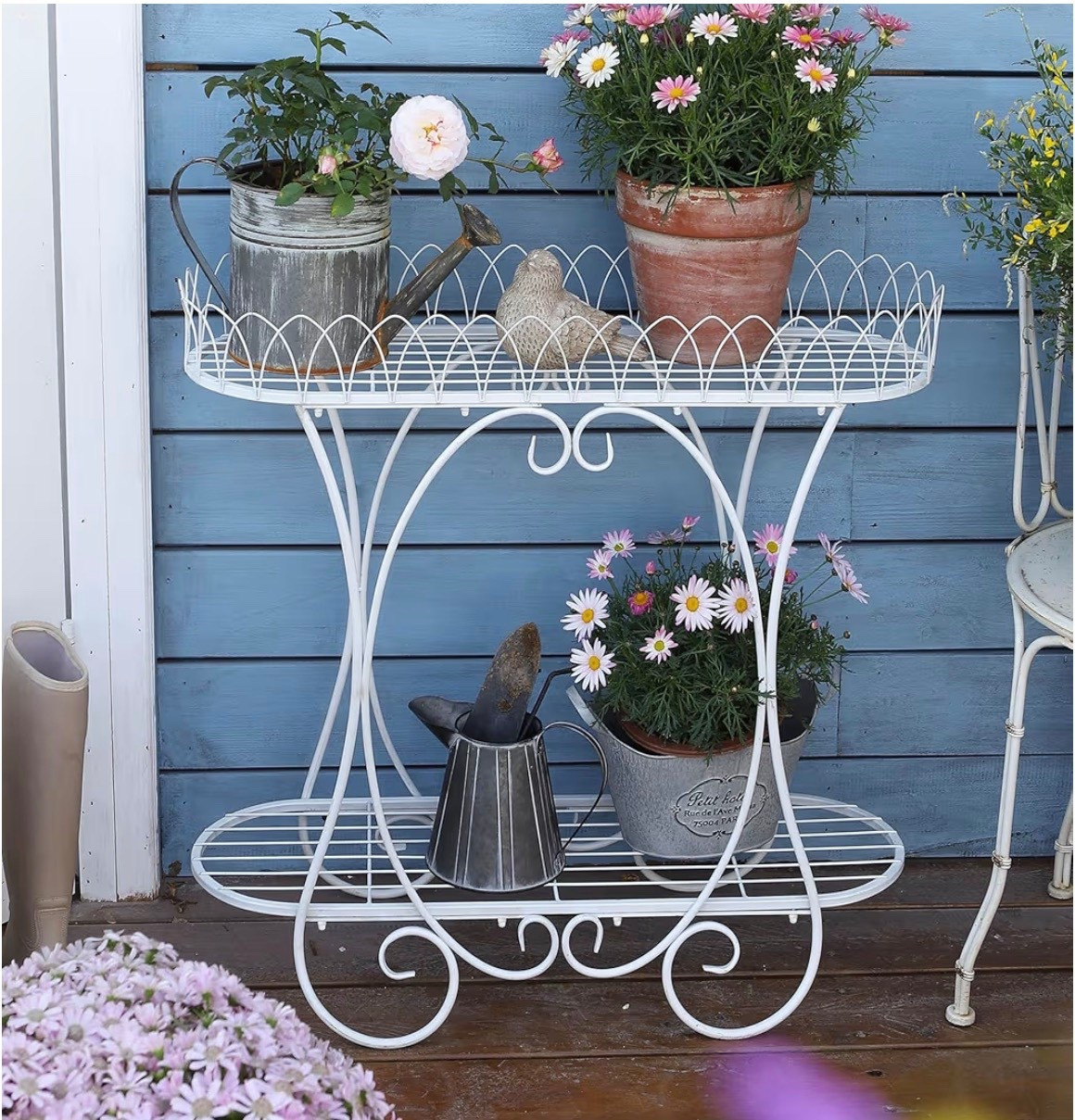 White Oval Plant Stand with Lattice Base, French Entryway Decor for Plants, Elegant Floor Flower Pot Holder Garden Decoration

#LTKHome #LTKmomlife #LTKSeasonal