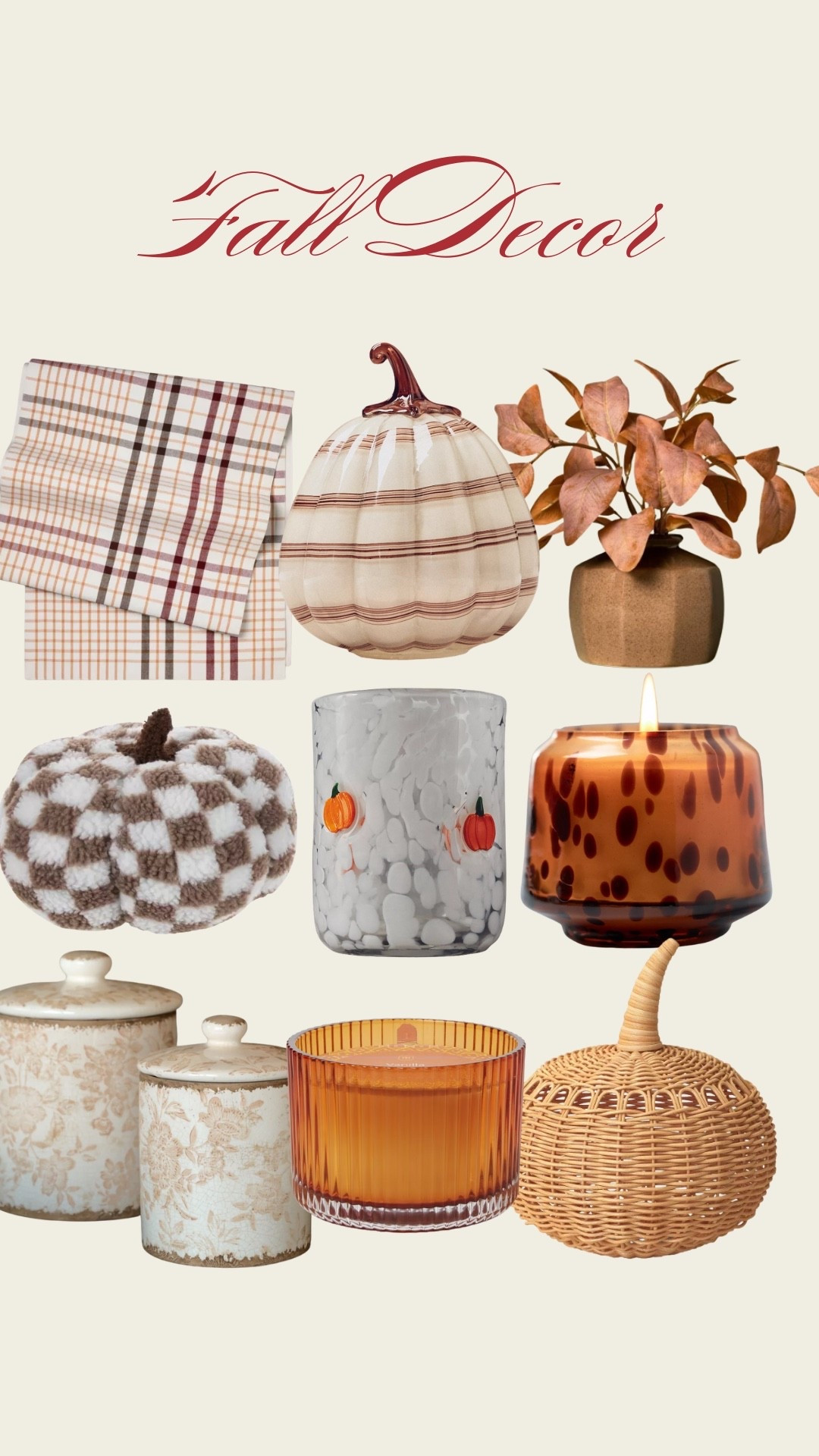 Fall decor in my cart 🛒 🍂