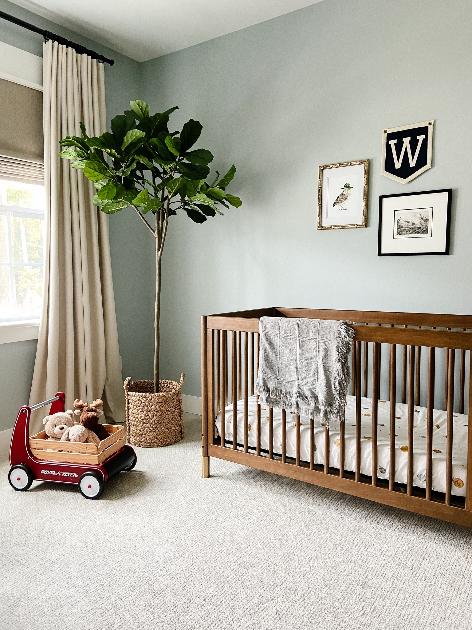 Baby Boy’s Room Design
Paint Color: Benjamin Moore Wales Gray
#nursery #boysroom #babysroom #babyboy #kidsroom #crib #kidsspaces #kidsdecor 

#LTKBaby #LTKKids #LTKHome