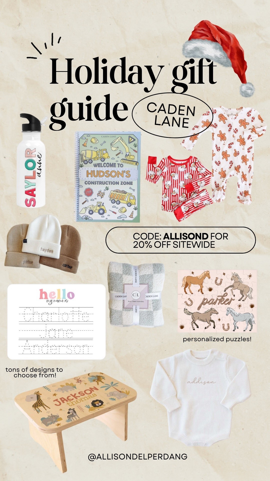 Use code: ALLISOND for 20% off!