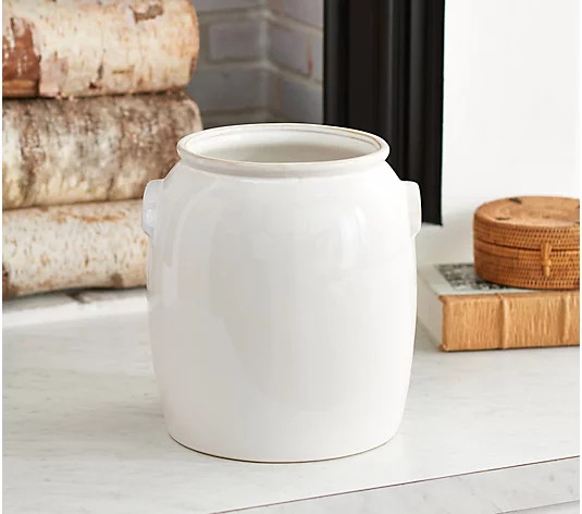 10" Ceramic Crock by Liz Marie Crock | QVC