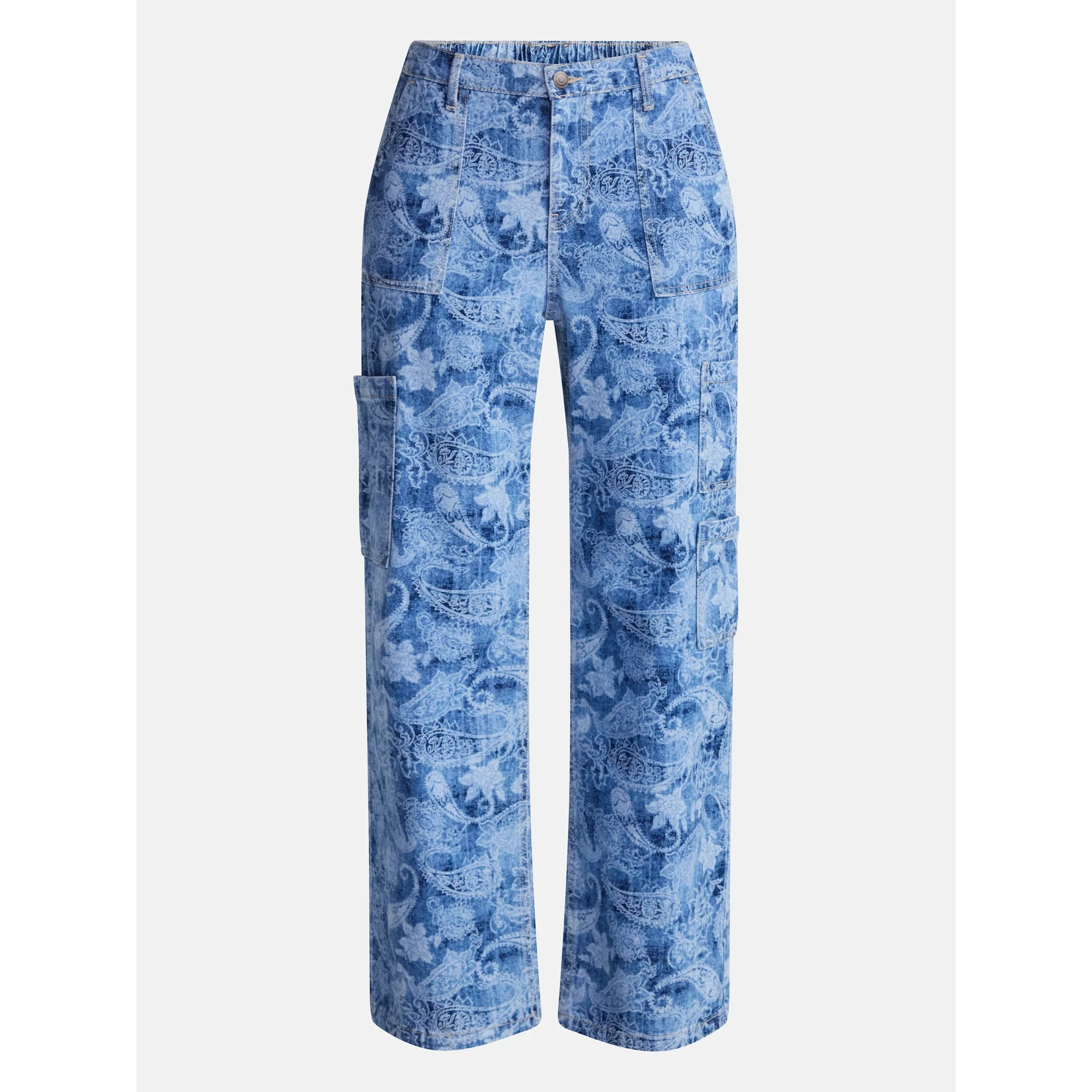 No Boundaries Wide Leg Cargo Pants, 29'' Inseam, Women's | Walmart (US)