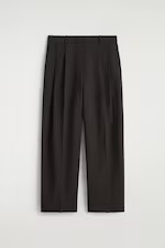 RELAXED TWILL WIDE-LEG TROUSERS | H&M (UK, MY, IN, SG, PH, TW, HK)