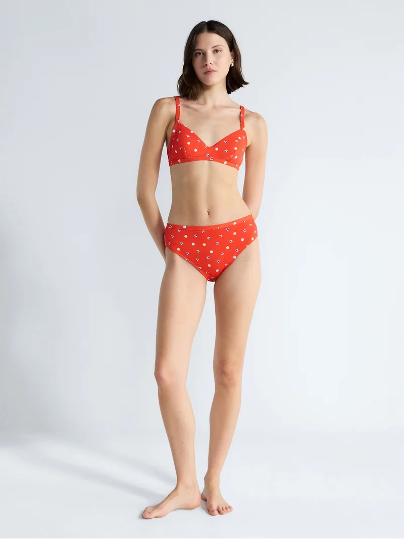 Free Assembly Women's and Women's Plus Banded High Waisted Bikini Bottoms, Sizes XS-3X | Walmart (US)