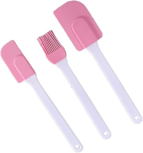 Zittop Pink Pastry Brush with Cooking Brush Scraper Silicone Baking Accessory 3 Pcs Set Silicone ... | Amazon (US)