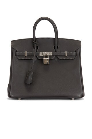 Hermes Epsom Birkin 25 Handbag in Grey | FWRD 