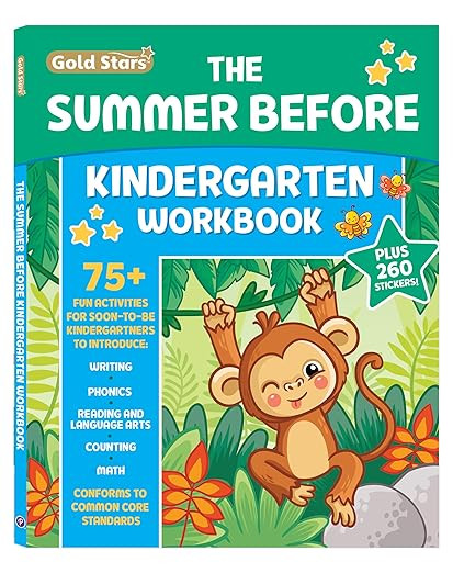 The Summer Before Kindergarten Workbook Bridging Preschool to Kindergarten for Ages 5 - 6: 75+ Ac... | Amazon (US)