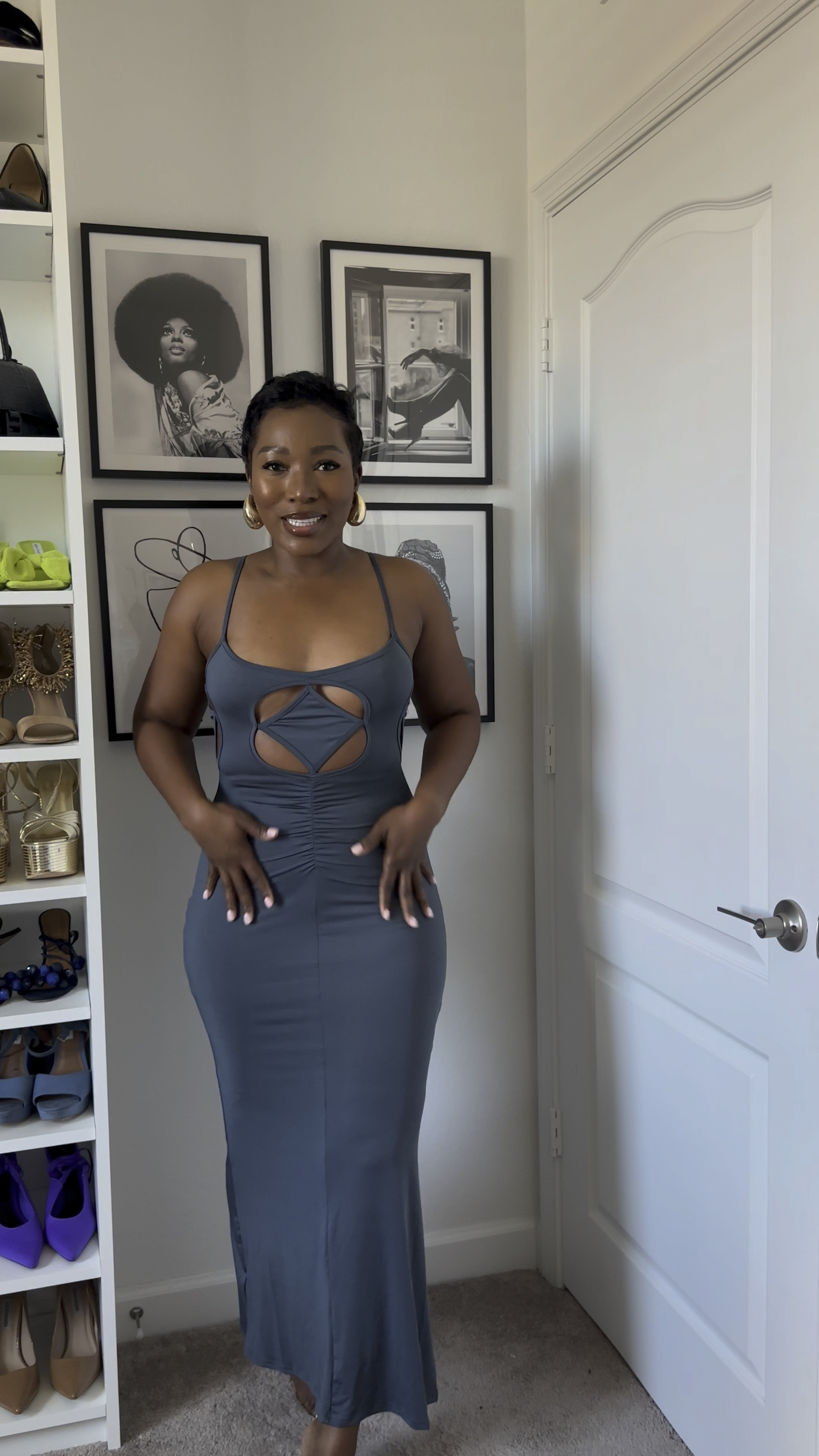 The perfect grey summer dress from Amazon! The material is stretchy, I’m wearing a size medium. 

#LTKunder50 #LTKmidsize