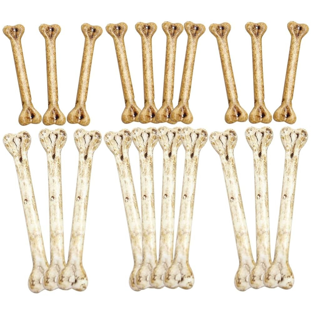EXCEART 20pcs Mini Skeleton Bones Simulation Plastic Bone White Fake Bones Prop Skull Bone Pendan... | Amazon (US)