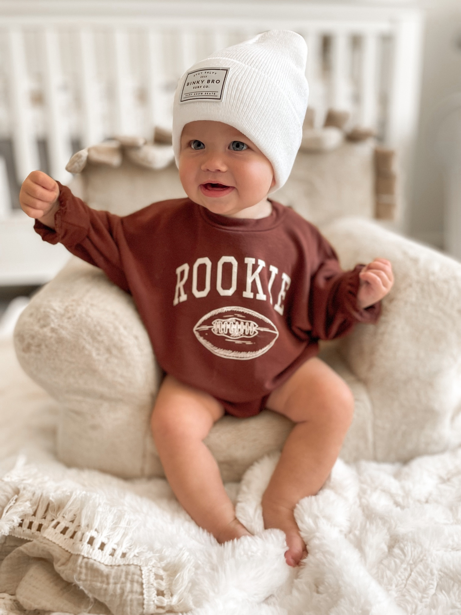 Come shop this totally adorable baby onesie from Altar’d State! My little Rookie is ready for football season baby style! 

#LTKkids #LTKSeasonal #LTKbaby