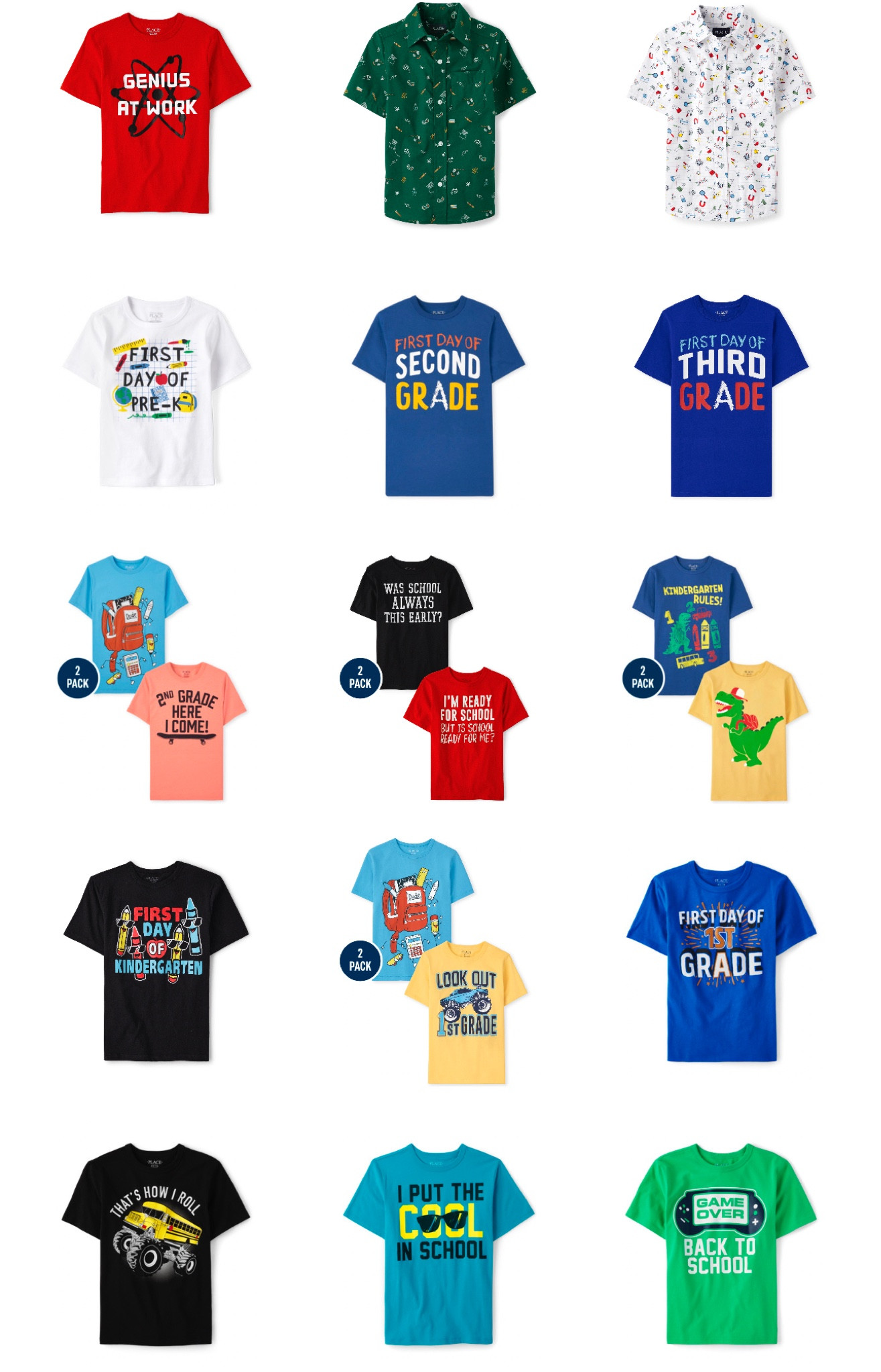 Children’s place boys back to school shirts.  Free shipping plus most are $5.99!

#LTKSeasonal #LTKkids #LTKBacktoSchool
