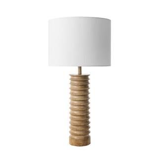nuLOOM Canton 25 in. Natural Farmhouse Table Lamp with Shade IET02AA - The Home Depot | The Home Depot