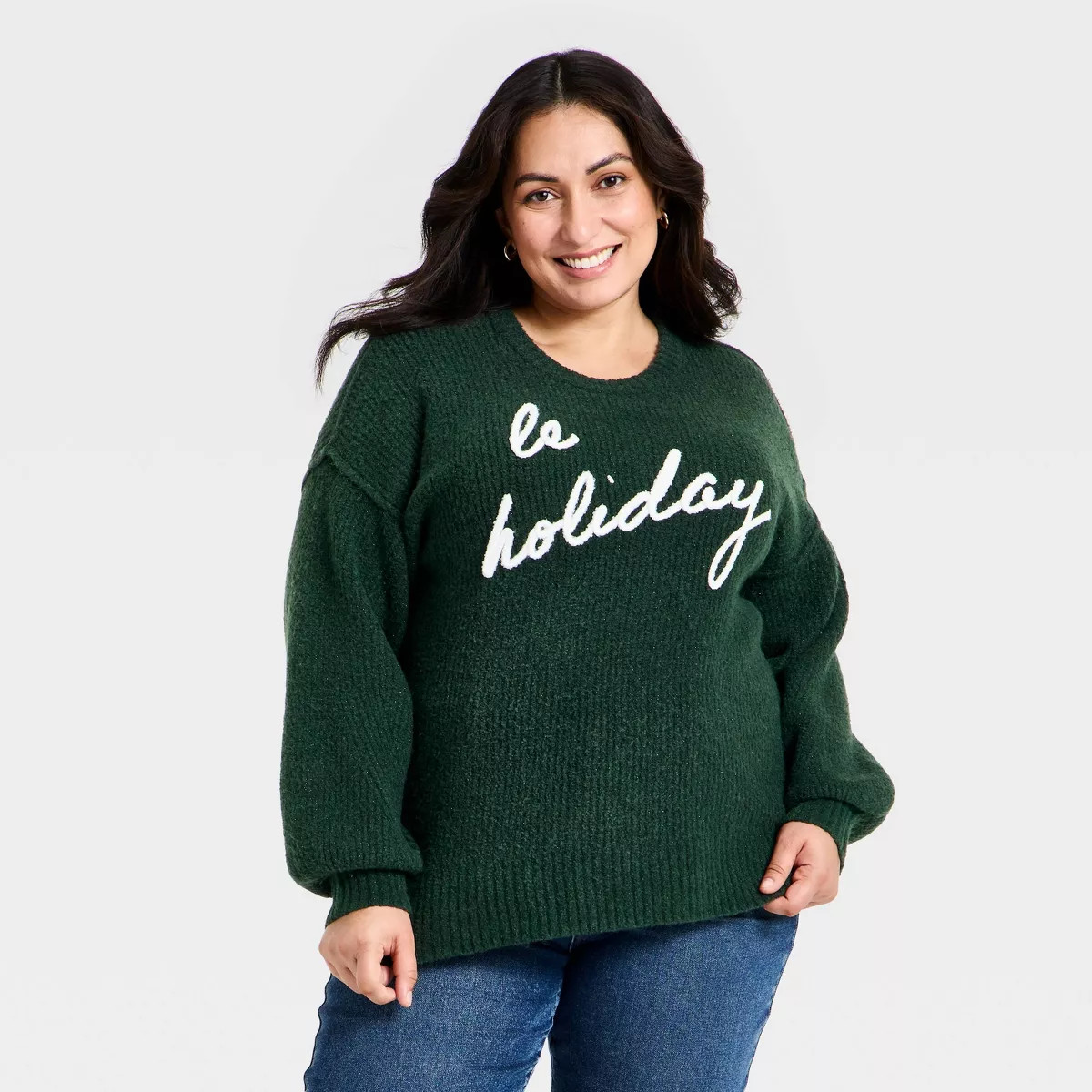 Women's Holiday Sweater - Ava &amp; Viv™ Green | Target