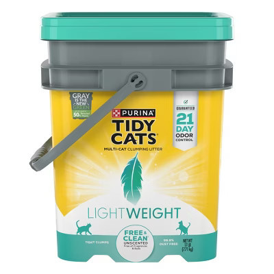 Tidy Cats Low Dust Clumping, Unscented and Lightweight Cat Litter - 17lbs | Target