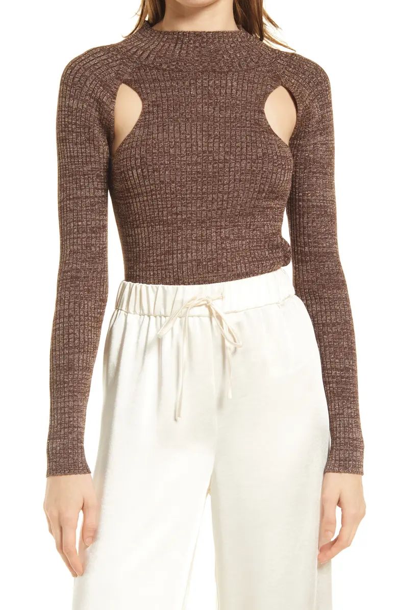 Sparkle Cutout Sweater | Nordstrom