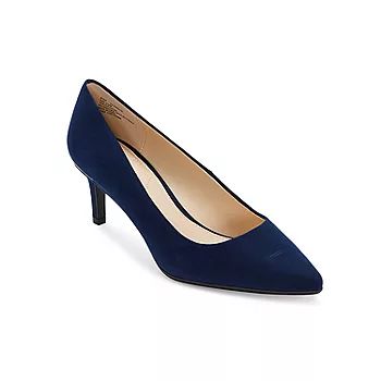 Liz Claiborne Womens Gracie Pointed Toe Cone Heel Pumps | JCPenney