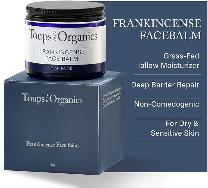 Toups & Co Frankincense Face Balm | Grass-Fed Tallow Moisturizer for Barrier Repair | Deeply Nour... | Amazon (US)
