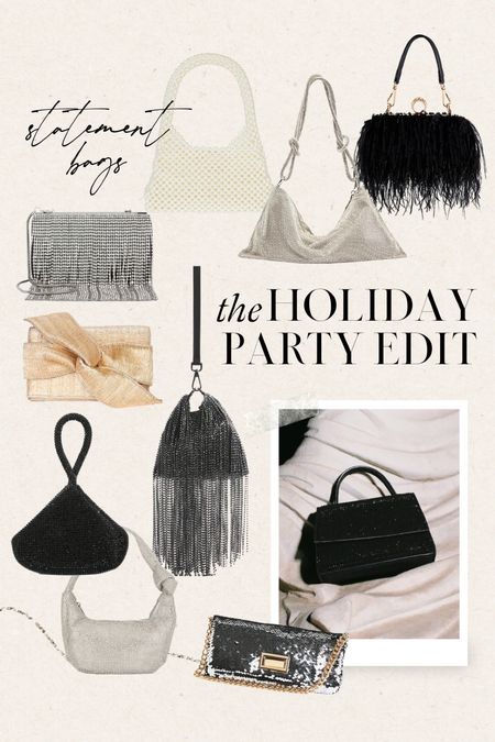 The Holiday Party Edit ✨ Statement bags 

Holiday party, holiday party holiday bags, holiday party bag, glitter bag, rhinestone bag, sparkly bag, sparkly clutch, NYE bag, NYE clutch, NYE accessories

#LTKSeasonal #LTKHoliday #LTKitbag
