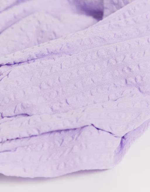 ASOS DESIGN knot front headscarf in seersucker | ASOS US