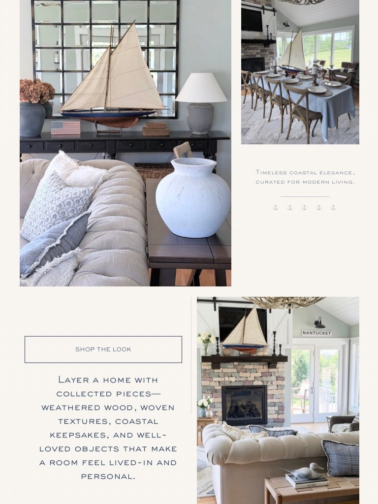 Classic coastal, timeless pieces for lived in feel.

#LTKmomlife #LTKHome #LTKstorytime