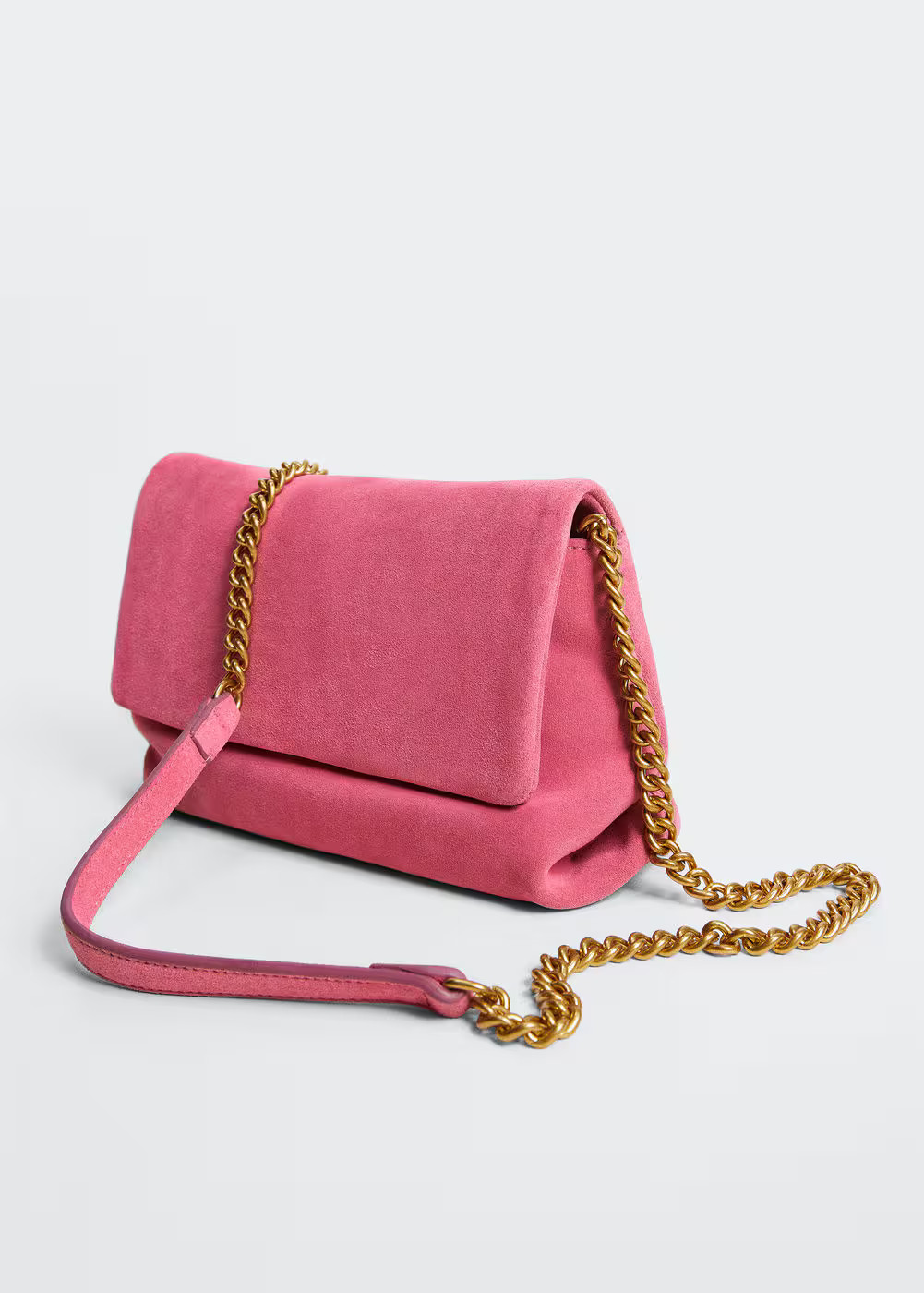 Chain suede bag -  Women | Mango USA | MANGO (US)