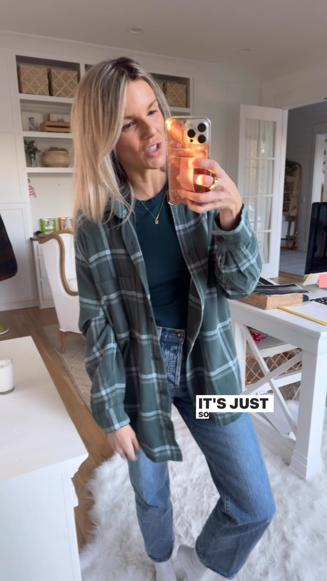 TRULY OVERSIZED FLANNEL! Only $25! I can’t even tell you guys how many times I bought a flannel thinking it would be oversized and it’s not. This one is truly oversized and the cut is so good and you cannot beat the price.  I’m normally a size small in tops, but I got a size medium just to make sure it was truly oversized and I love the fit. So I say size up one! 

It also comes in a bunch of different colors. I’m also linking the shirt I’m wearing underneath. I wear this green color flannel with both the green undershirt and the black one. And both look great. My shirt underneath is only eight dollars and I have it in almost every color it’s available in. And even some that it’s not available anymore.

My jeans are favorite daughter and I’m obsessed with them because they are an ultra high waist which I need because I have a. I’ll link the exact pair of jeans and a few different places you can get them. 



#LTKFindsUnder50