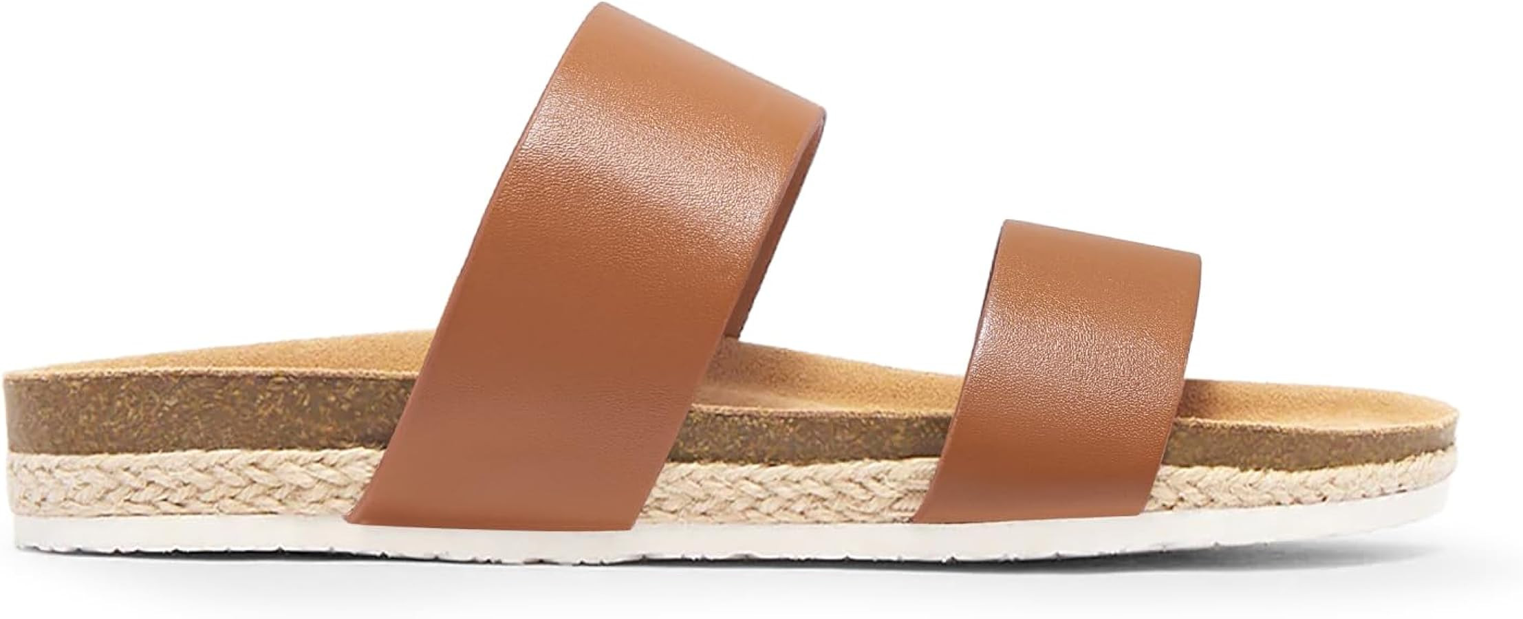 Coutgo Womens Slides Sandals Open Toe Slip On Platform Sandals Footbed Summer Beach Shoes | Amazon (US)