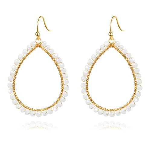 PEALICIOUS Summer Earrings for Women, Teardrop Boho Earrings Dangling Gold Hoop Earrings as Vacat... | Amazon (US)