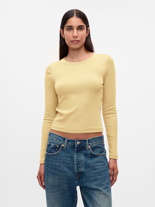Modern Rib Cropped T-Shirt | Gap (US)