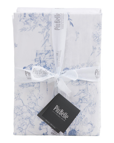 Made In Portugal Toile Sheet Set | TJ Maxx