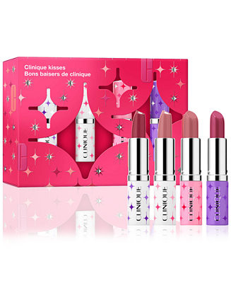 Clinique Clinique Kisses: Hydrating Longwear Lipstick Gift Set - Macy's | Macy's