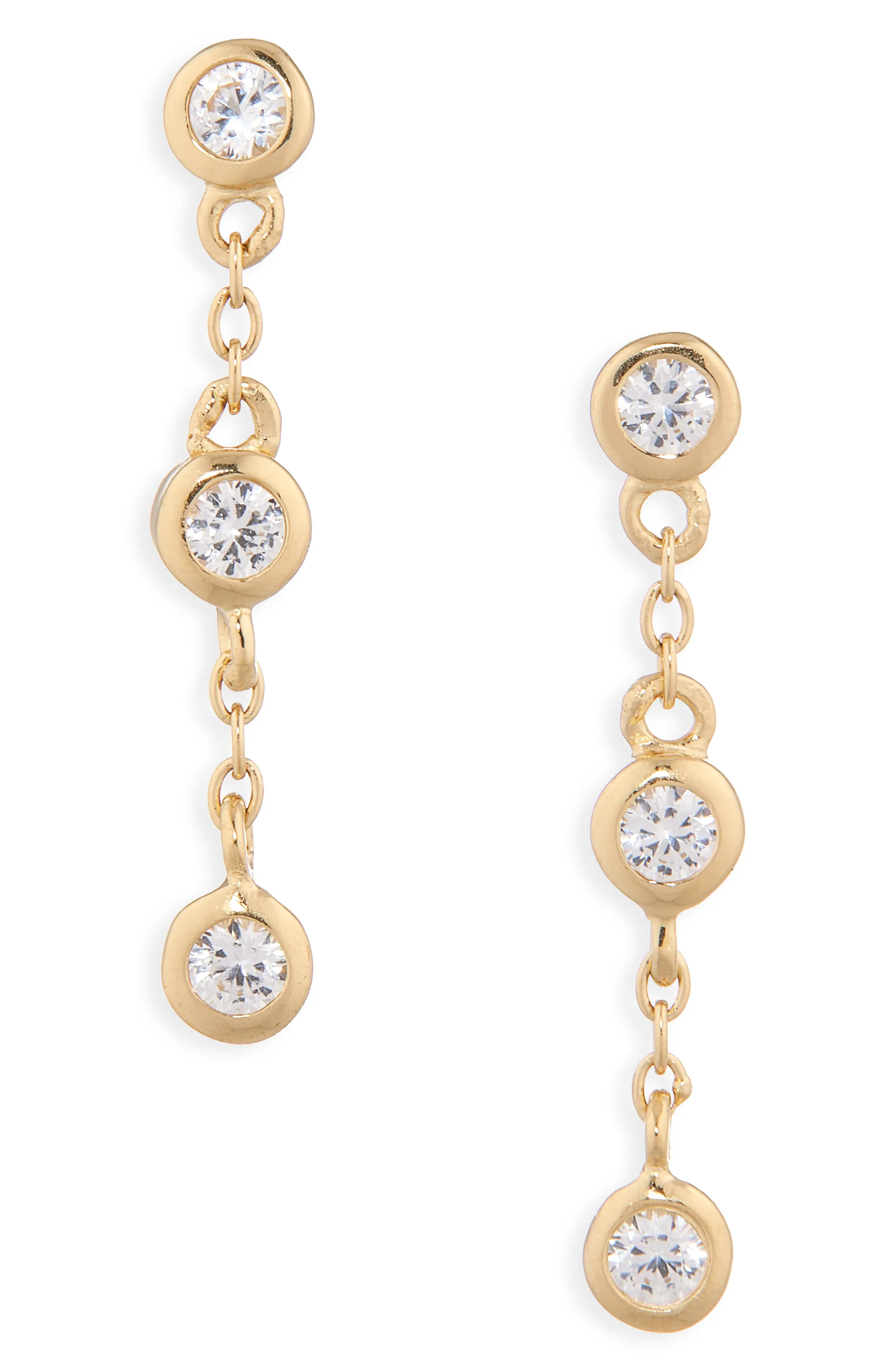 Madewell Demi-Fine Crystal Drop Earrings (Women) | Nordstrom | Nordstrom
