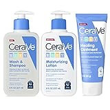 CeraVe Baby Essentials for Bath Time |Baby Wash&Shampoo, Baby Lotion & Diaper Rash Cream |Baby Gi... | Amazon (US)
